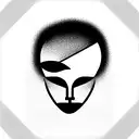 abstract head made by dots and lines and a castle in the back  tattoo design idea