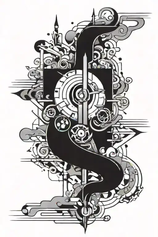 Abstract tattoo design idea