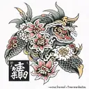 Collarbone tattoo design idea