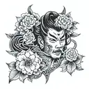 Collarbone tattoo design idea