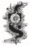 Abstract tattoo design idea