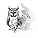 owl tattoo design idea