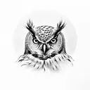 owl tattoo design idea
