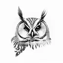 owl tattoo design idea