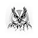 owl tattoo design idea