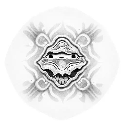 ugly flapjack cooter lip tattoo design idea