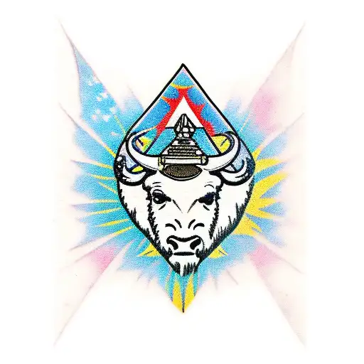 white buffalo kratom rapper tattoo design idea