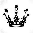 King's Crown with MJ tattoo design idea