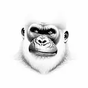 gorila furious tattoo design idea