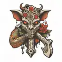 Saw + Hammer tattoo design idea