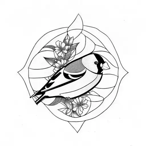 goldfinch tattoo design idea