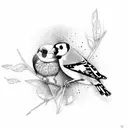 goldfinch tattoo design idea