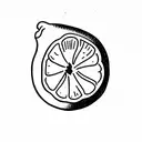 lemon and salt tattoo design idea