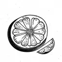 lemon and salt tattoo design idea