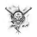 Mark of cain  tattoo design idea