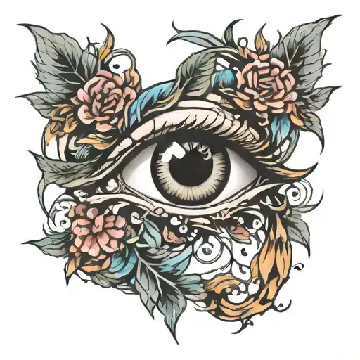 gojo satorus eye tattoo design idea
