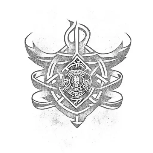 irish paramedic crest tattoo design idea