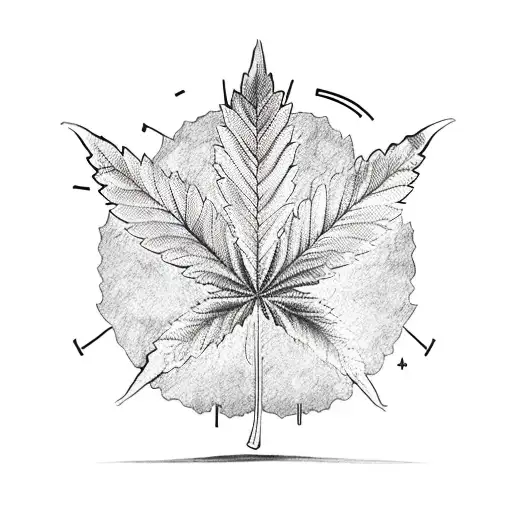 A cannabis leaf world map, the love for both travel and 420 tattoo design idea