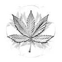A cannabis leaf intertwined with a world map, symbolizing the love for both travel and 420 tattoo design idea