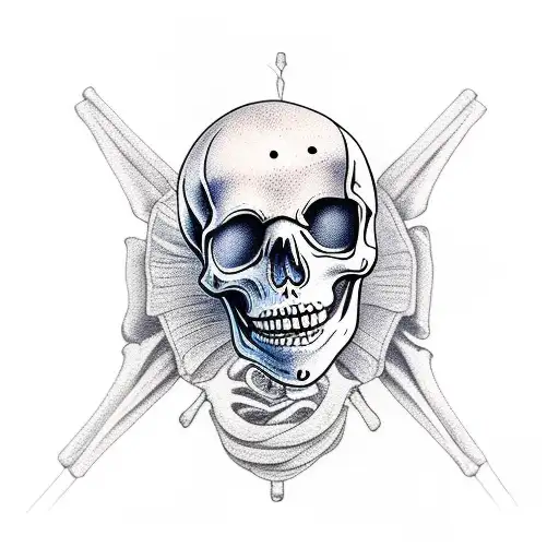 skeleton  tattoo design idea