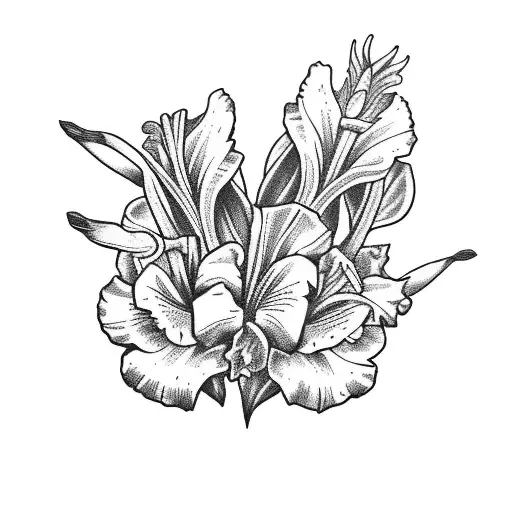 gladiolus tattoo
