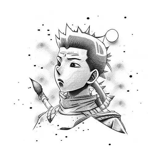 shikamaru nara character tattoo design idea