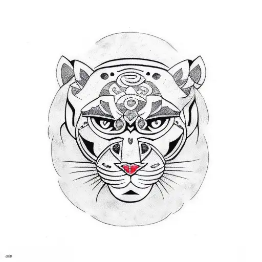 Panther tattoo design idea