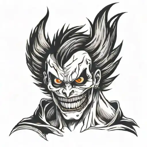 ryuk death note tattoo design idea