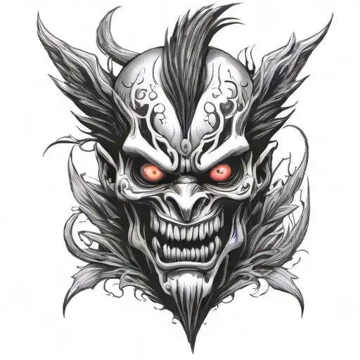 God of death ryuk death note tattoo design idea