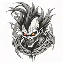 God of death ryuk death note tattoo design idea