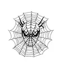 spiderman head tattoo design idea
