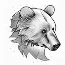 Bear tattoo design idea