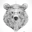 Bear tattoo design idea