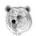 Bear tattoo design idea