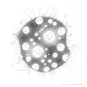 Glowing fireflies dancing around a moonlit lake tattoo design idea