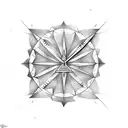 sand clock with wing tattoo design idea