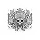 A blend of Classic el Salvadorian folk art by Fernando Llort but includes classic tribal mayan with hints of spiritualis tattoo design idea