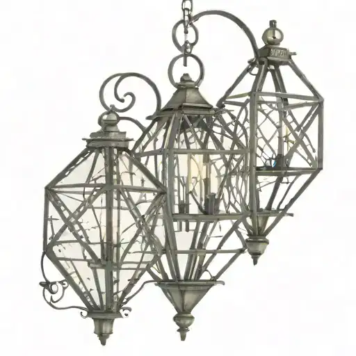 Aries Diamond shaped Gothic lantern tattoo design idea
