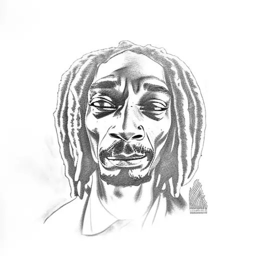 snoop dogg and bob marley tattoo design idea