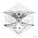 falling icarus tattoo design idea