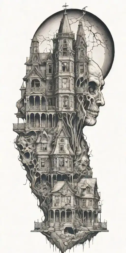 famous architecture tattoo design idea