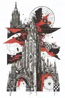 add wispy smoke behind the image  tattoo design idea