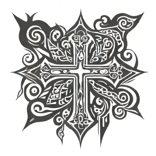 Christian Cross tattoo design idea