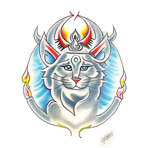 sHIVA DANCING FIRE tattoo design idea