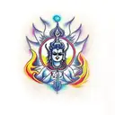 sHIVA DANCING FIRE tattoo design idea