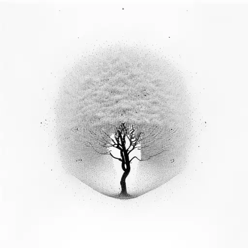 a tree branch extending upward, with the birthdates delicately incorporated as leaves or hanging from the branches like  tattoo design idea