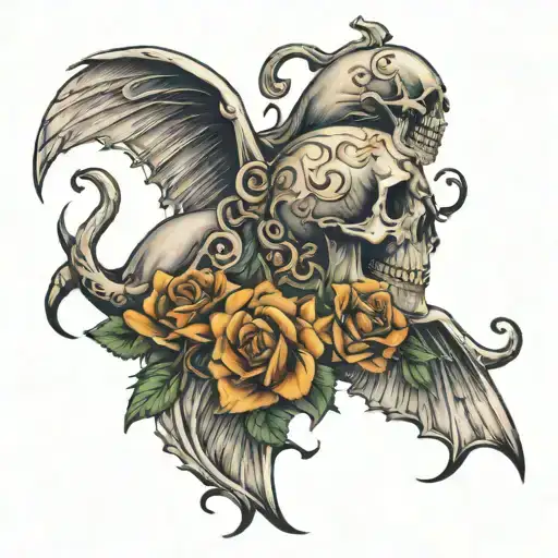 Don't be afraid of death, then you'll probably win. Two deaths cannot happen, but one cannot be avoided. tattoo design idea