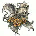Don't be afraid of death, then you'll probably win. Two deaths cannot happen, but one cannot be avoided. tattoo design idea