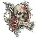 Don't be afraid of death, then you'll probably win. Two deaths cannot happen, but one cannot be avoided. tattoo design idea