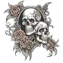 Don't be afraid of death, then you'll probably win. Two deaths cannot happen, but one cannot be avoided. tattoo design idea